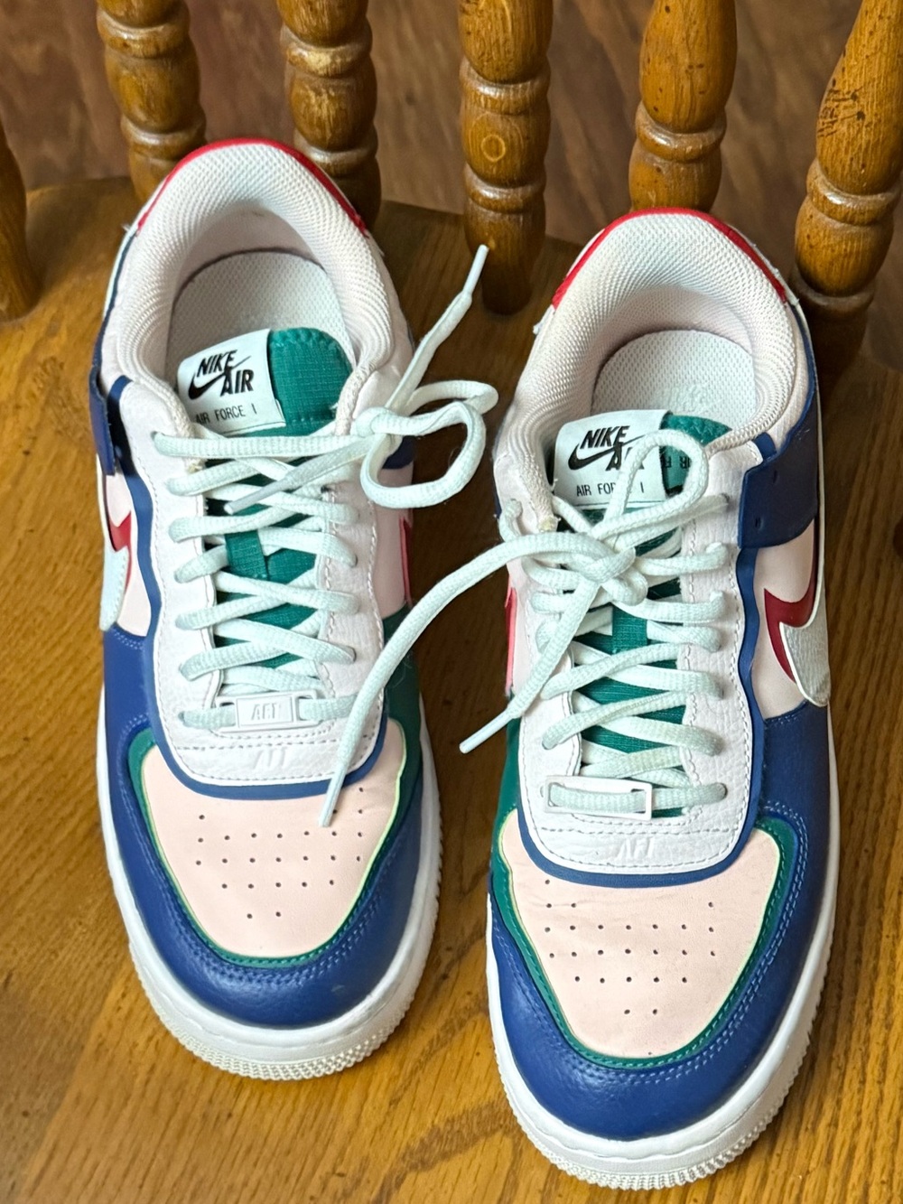 Nike Air Force 1 shadow  Sneakers in Pink, Navy & Teal